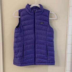 Patagonia purple kids vest